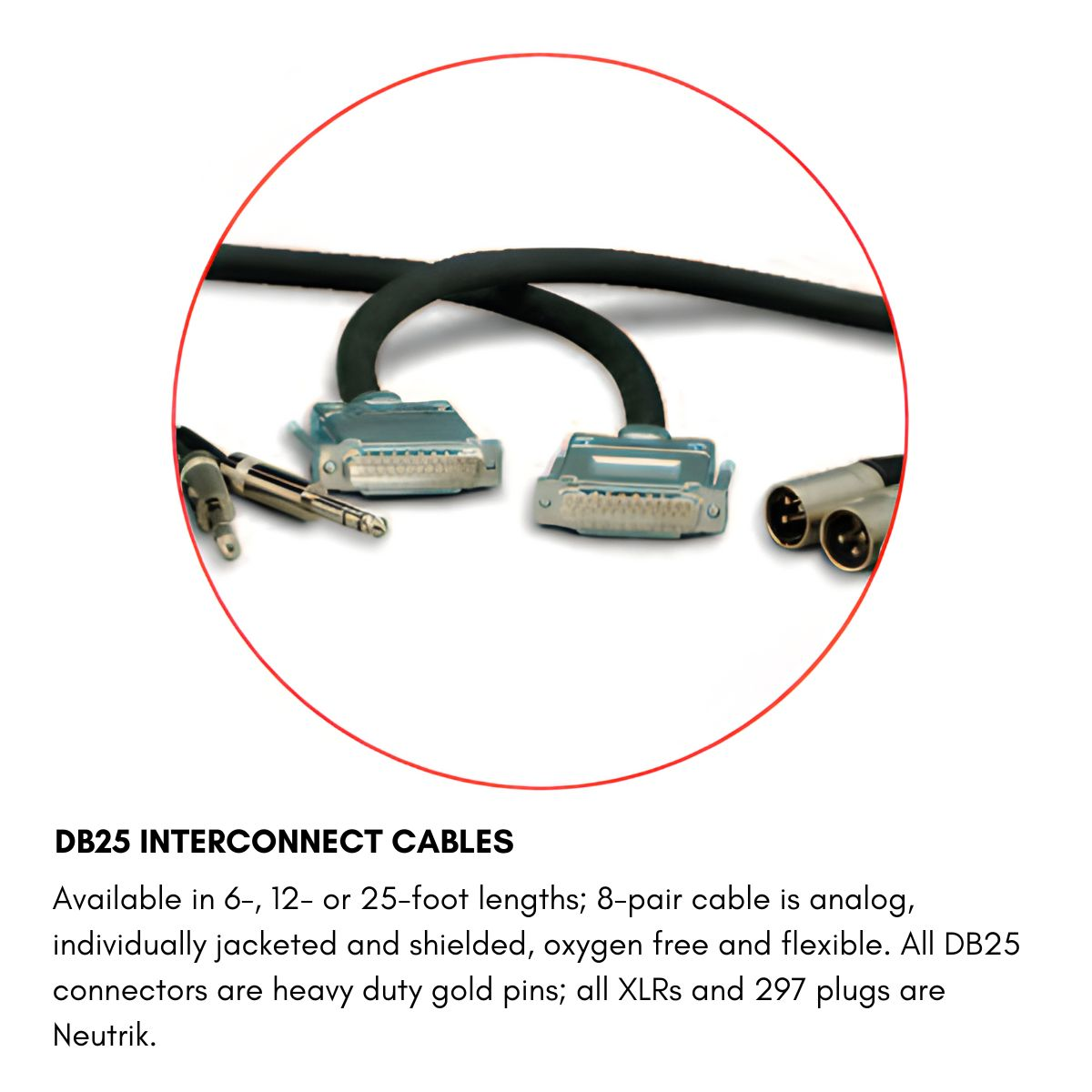 DB25 Interconnect Cables