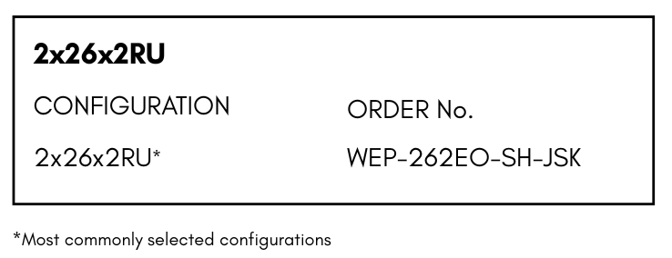 2x26 E3 Pin Audio patchbay ordering chart